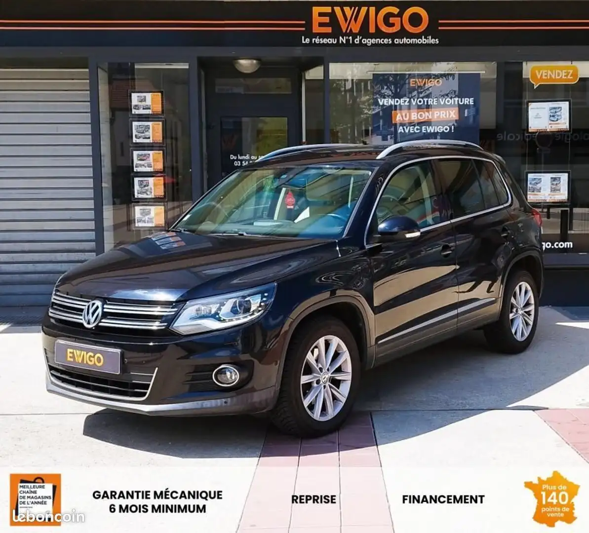 Volkswagen Tiguan 1.4 TSI 160CH SPORT STYLE 4MOTION CUIR SIEGES CHAU Noir - 1