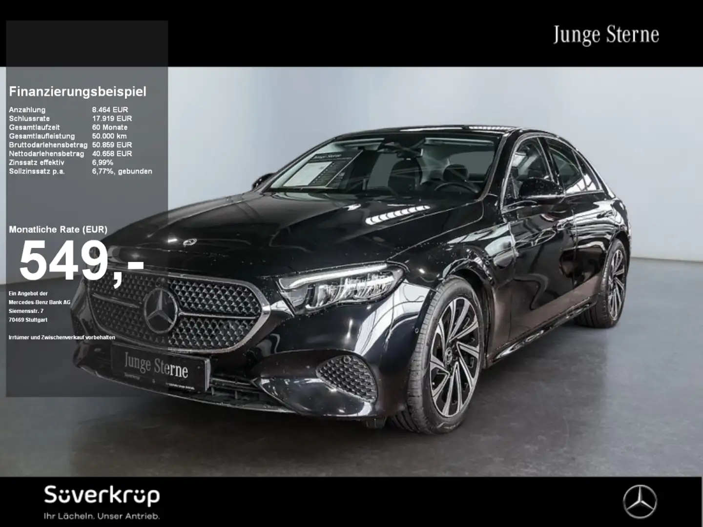Mercedes-Benz E 220 d , Avantgarde Navi LED Distr Pano Kamera Noir - 1