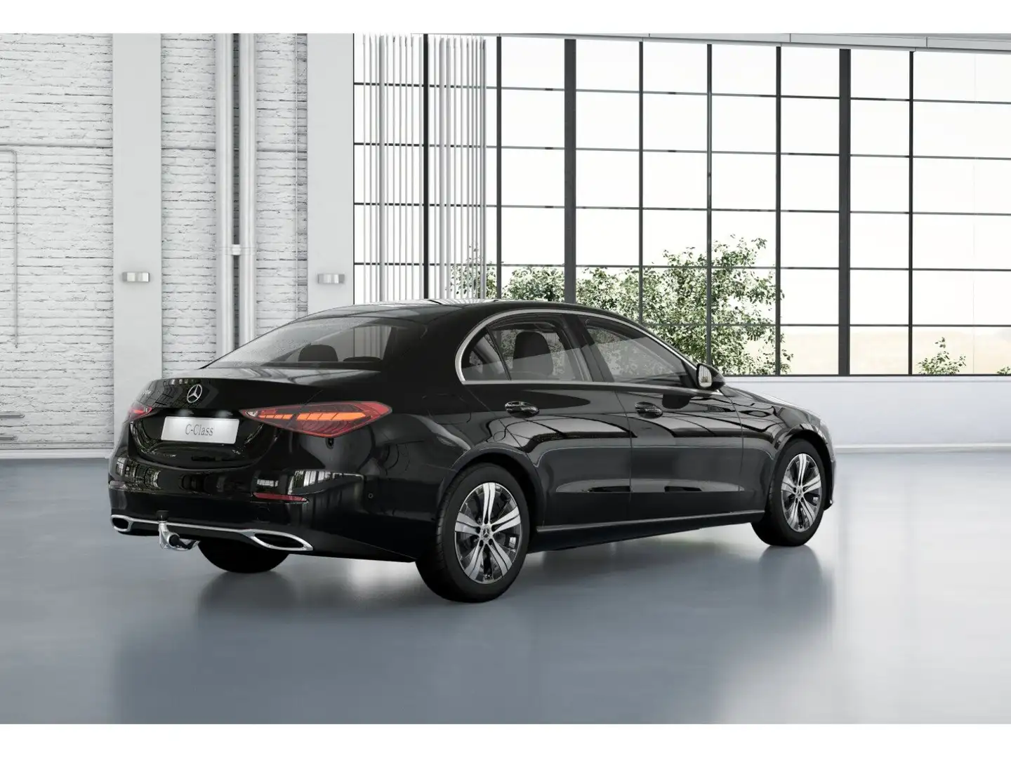 Mercedes-Benz C 220 d AVANTGARDE+MBUX+DIST+AMBIENTE+KAMERA+AHK Schwarz - 2
