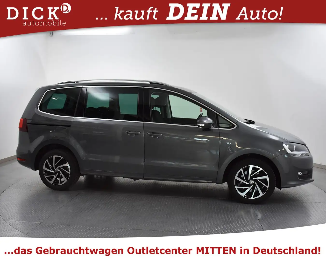 Volkswagen Sharan 1.4TSI DSG Join 7SI+NAV+KAM+EL. SITZE+AHK Grigio - 2