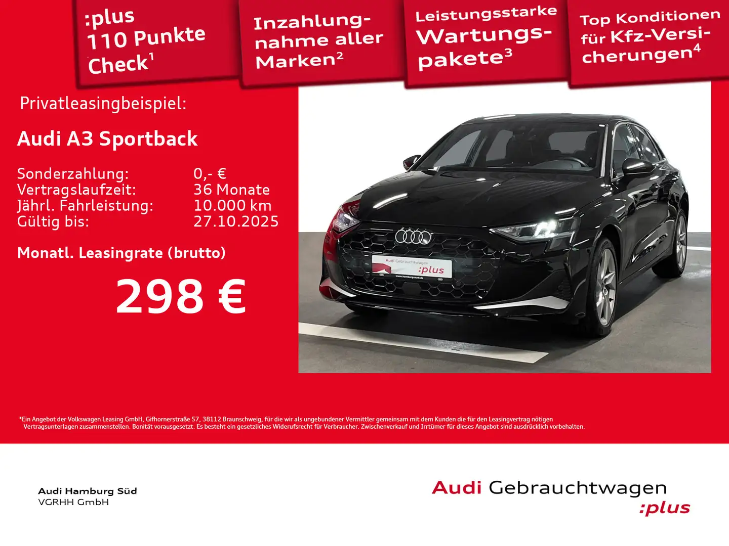 Audi A3 35 TFSI adv S tronic NAV/KAMERA/LED Schwarz - 1
