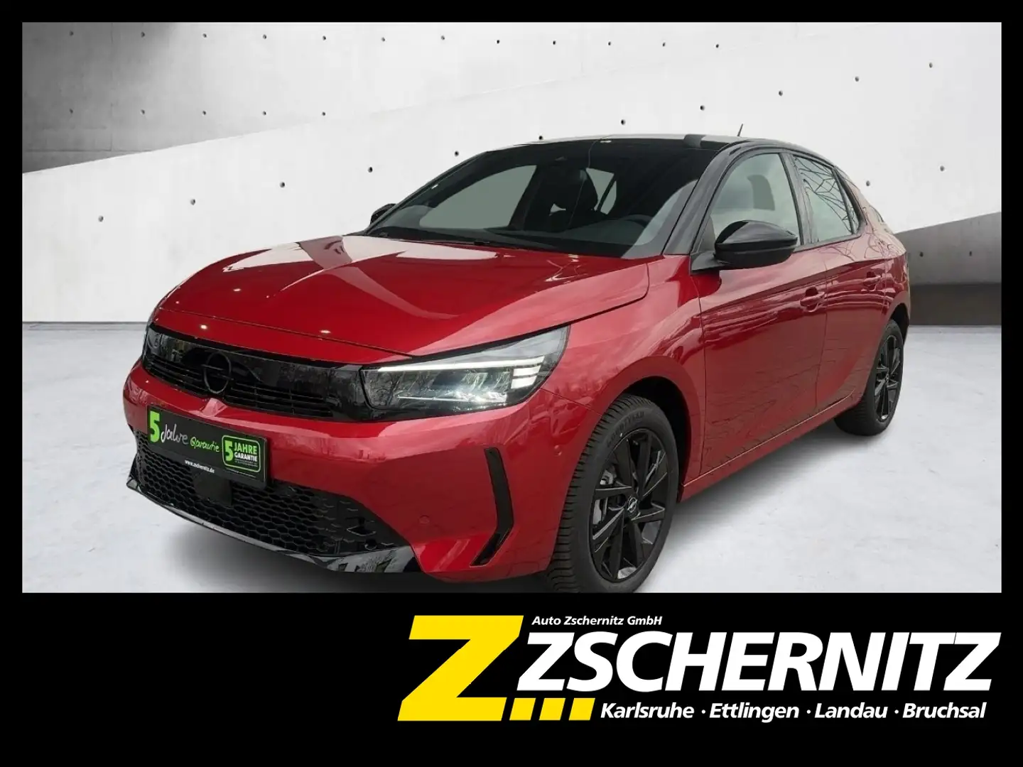 Opel Corsa F 1.2 Turbo GS LED Klima SpurH Tempomat Rot - 1