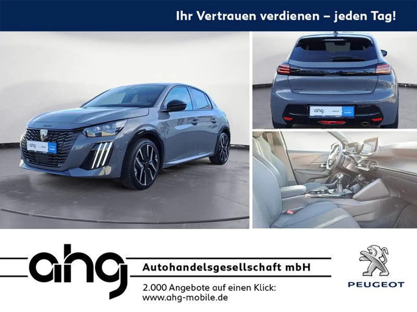 Peugeot 208 GT PureTech 100 Klima Grau - 1