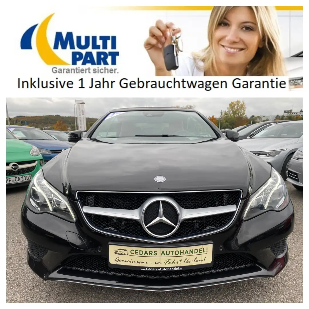 Mercedes-Benz E 220 d Cabriolet 9G-Tronic SportPaket LED Navi Airscarf Schwarz - 2