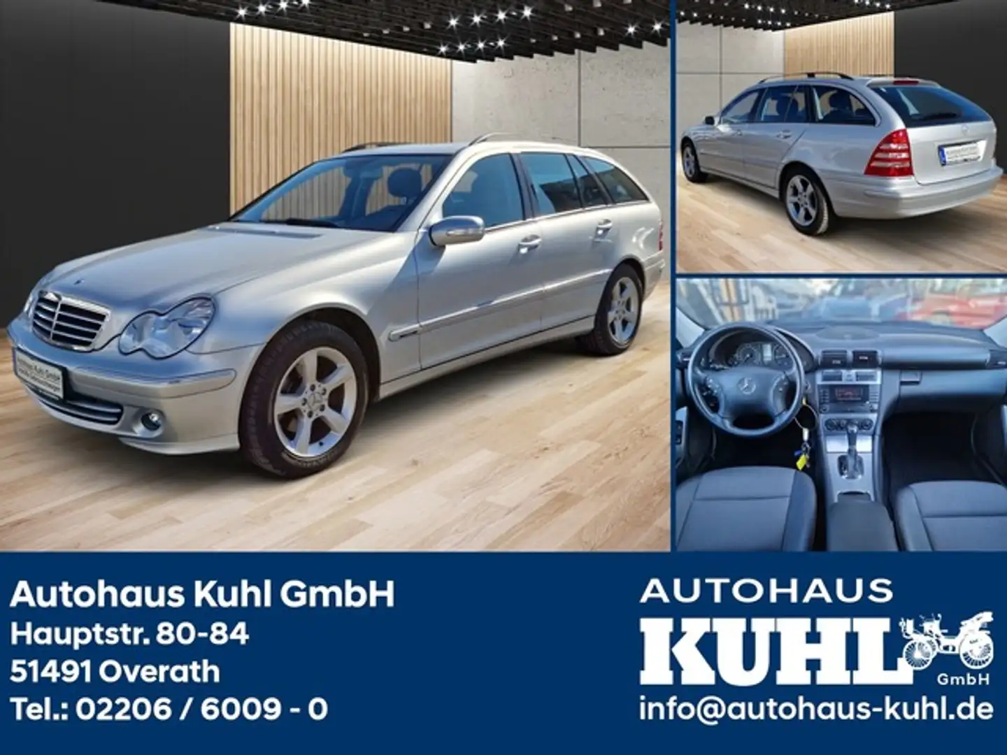 Mercedes-Benz C 200 T Avantgard AT Kombi +Allwetterreif+Teilleder Срібний - 1