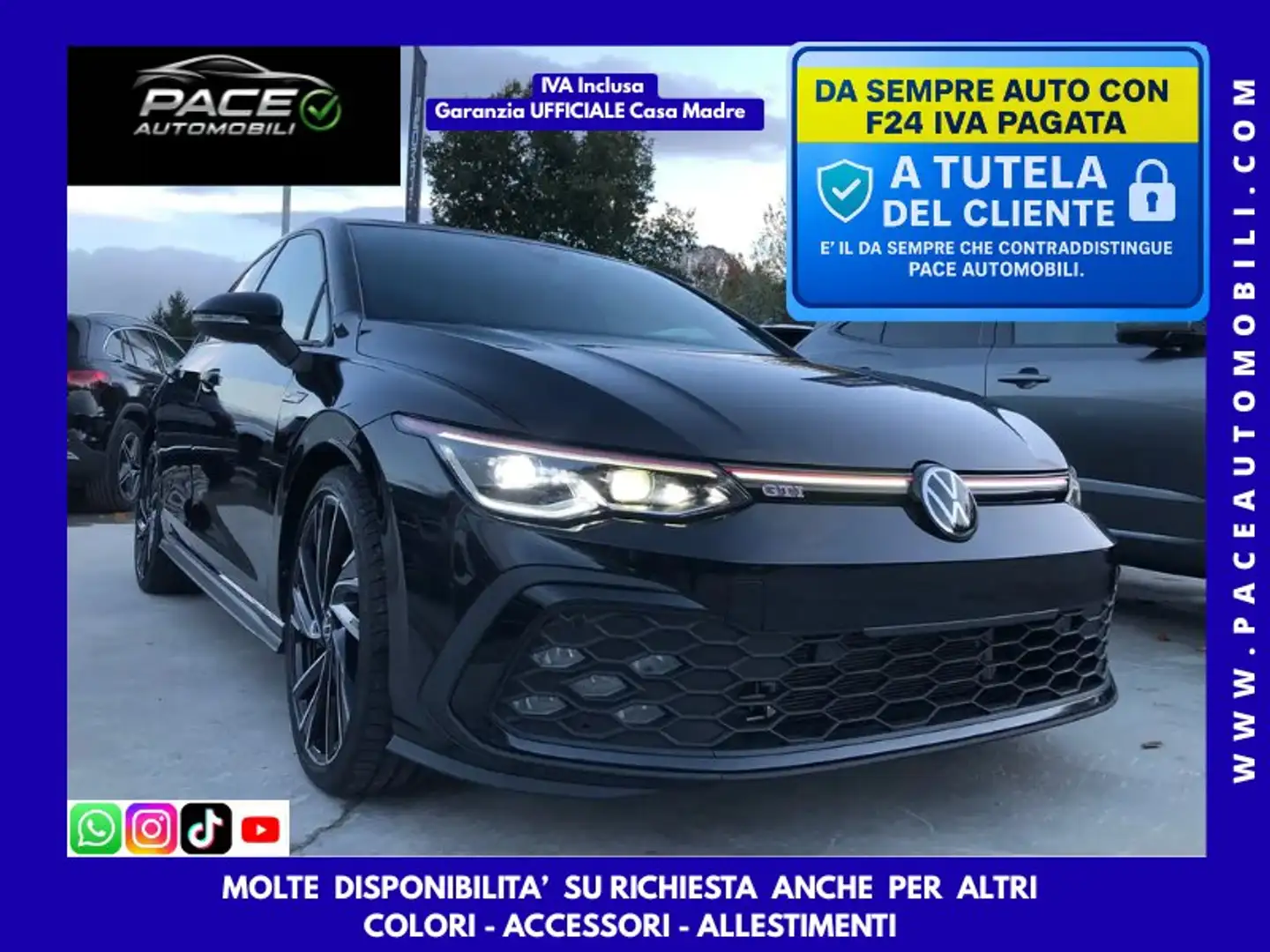 Volkswagen Golf GTI 19" ADELAIDE KAMERA ACC DCC LED IQ MATRIX Noir - 1