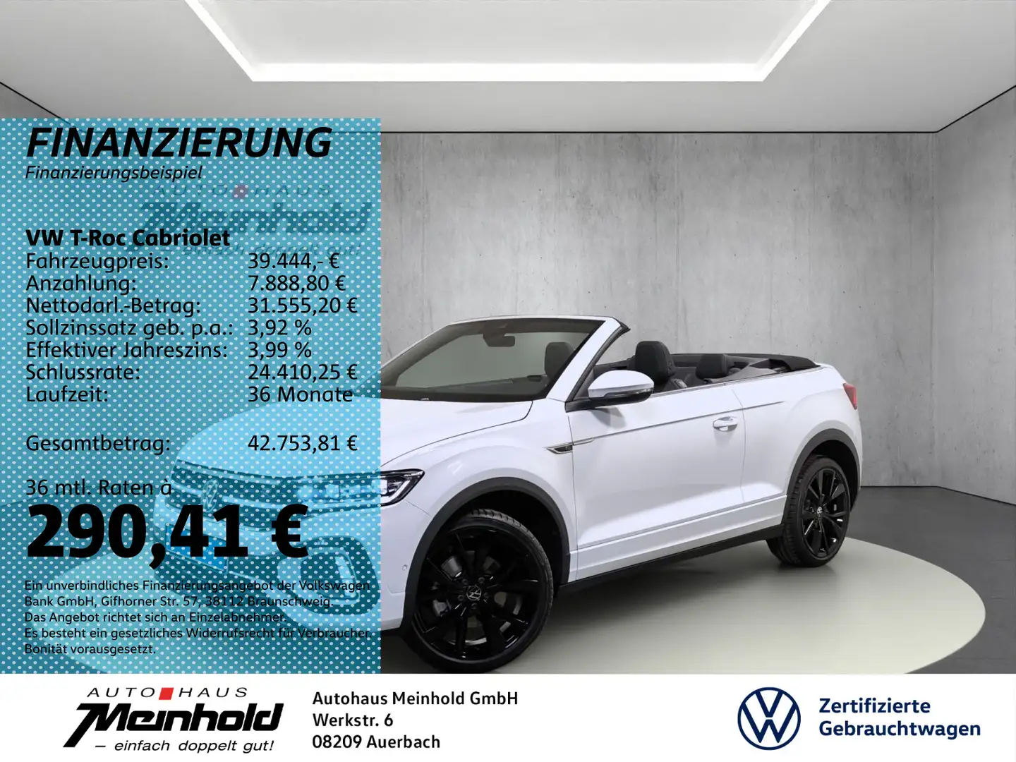 Volkswagen T-Roc 1.5 TSI R-Line, Standheiz., DCC Weiß - 1