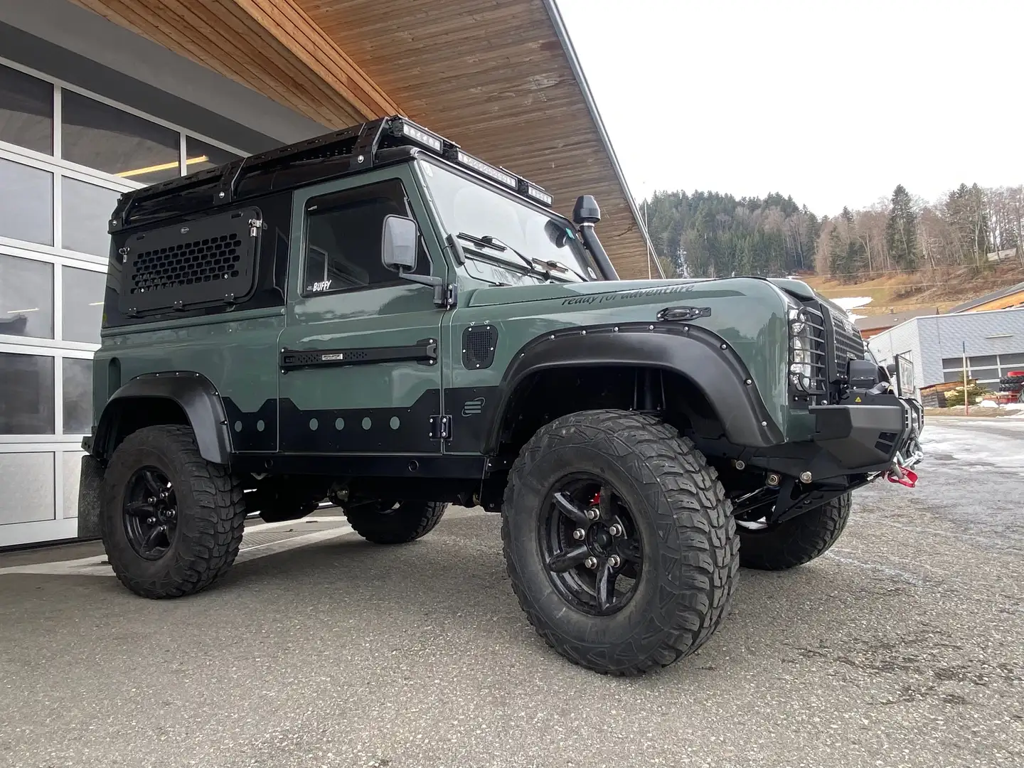 Land Rover Defender 90 SW Hard-Top Grün - 1