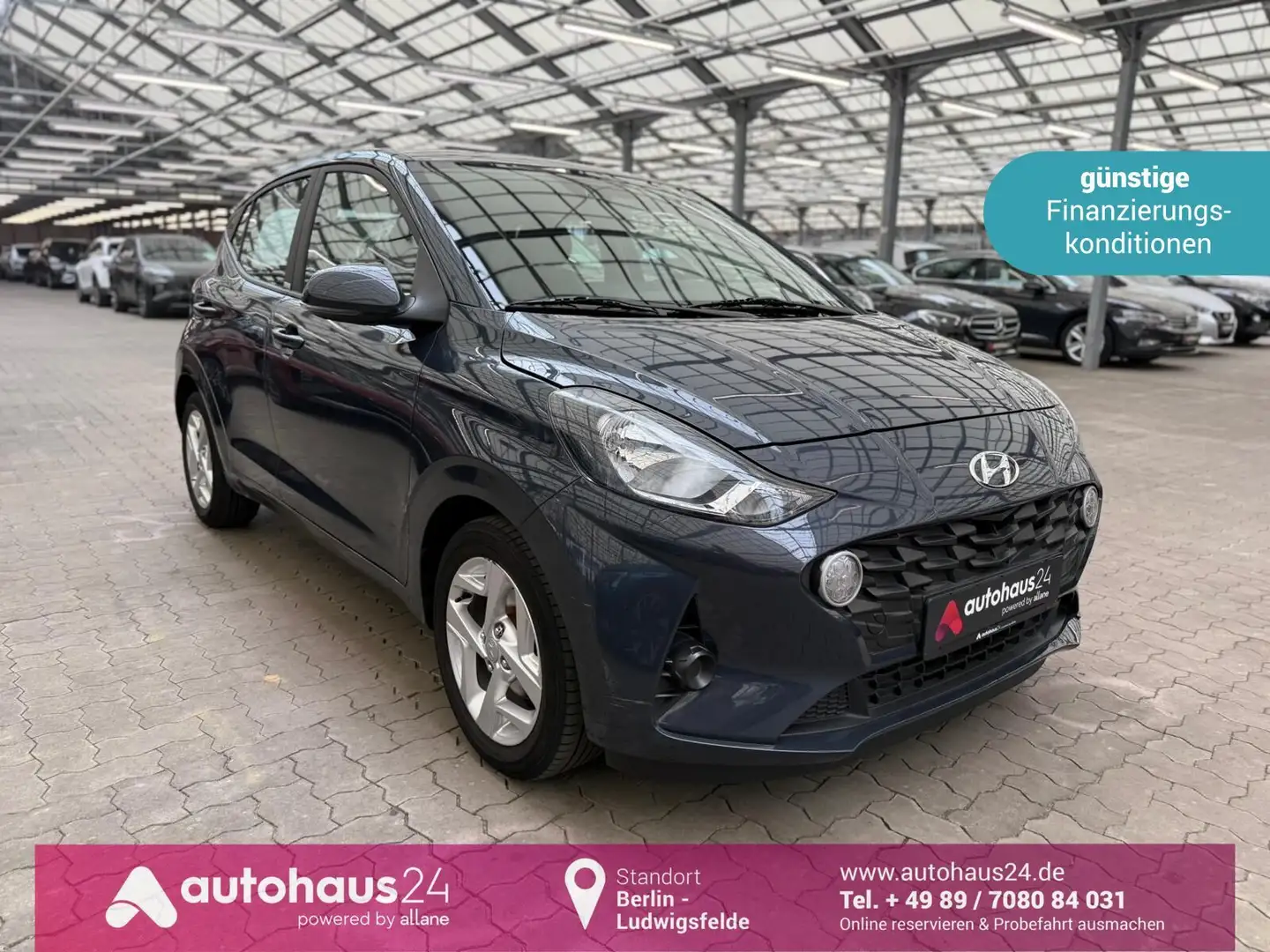 Hyundai i10 1.2 Trend  Navi|Kamera|Automatik Gris - 1