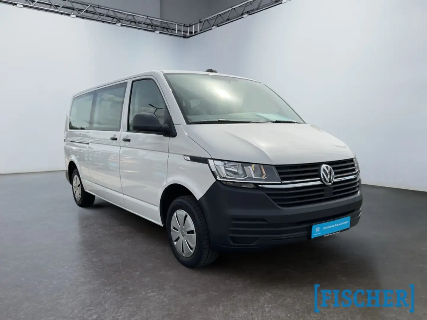 Volkswagen T6.1 Kombi 2.0TDI lang LR NAVI 9-Sitzer AHK PDC Zusatzheizung Weiß - 2
