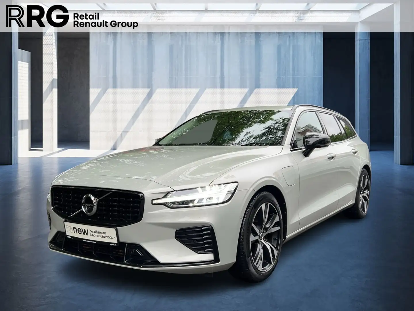 Volvo V60 Kombi R Design Expression Recharge Plug-In Hybri Argent - 1