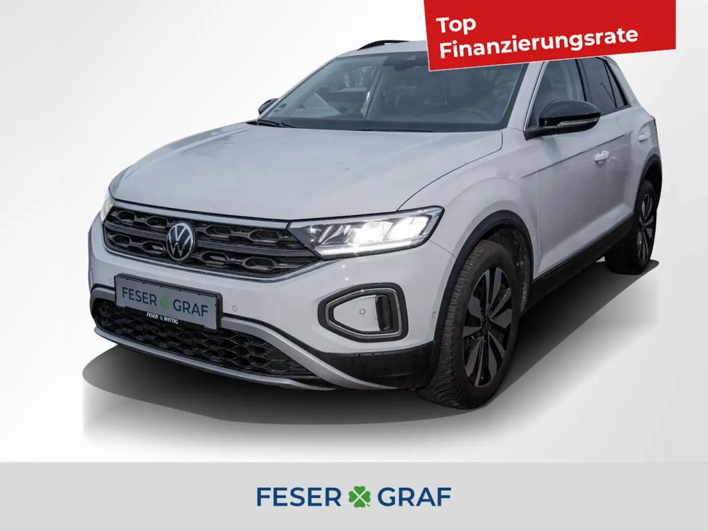 Volkswagen T-Roc 1.0 TSI Goal ACC/LED/SHZ/Navi/App-Connect Weiß - 1