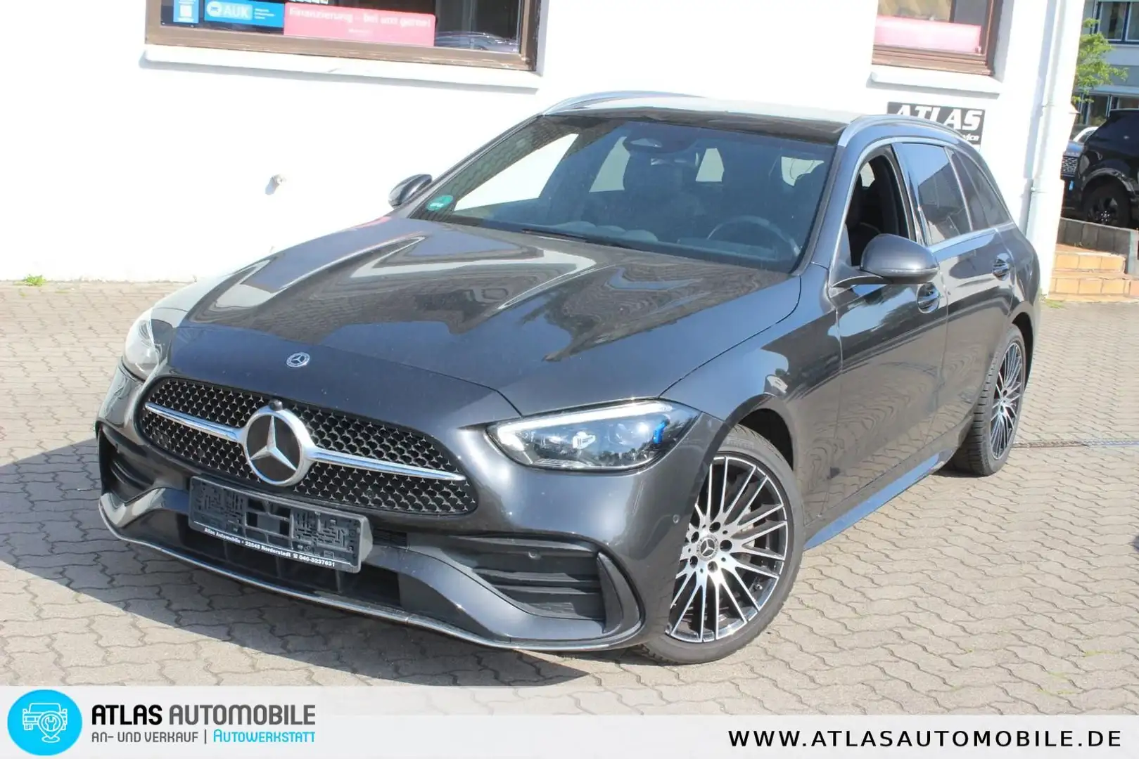 Mercedes-Benz C 220 T d AMG Line=PANO=LED=Keyles=AHK=Ambiente Grün - 1