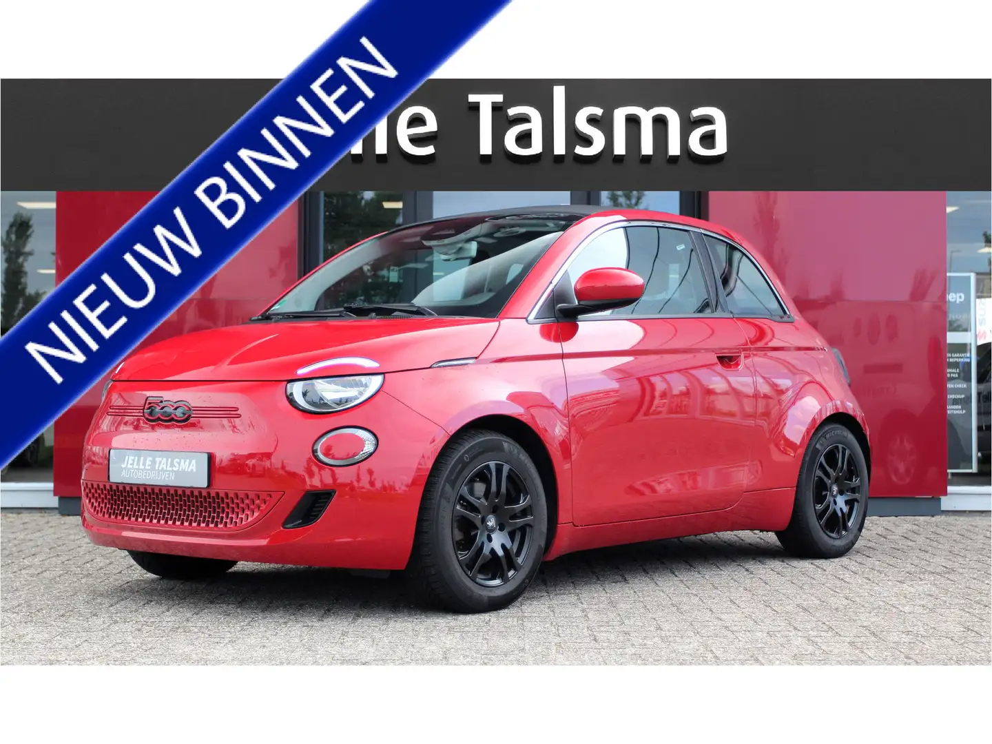 Fiat 500e RED 42 kWh Cabrio | Apple Carplay | Camera | Rijst Rood - 1