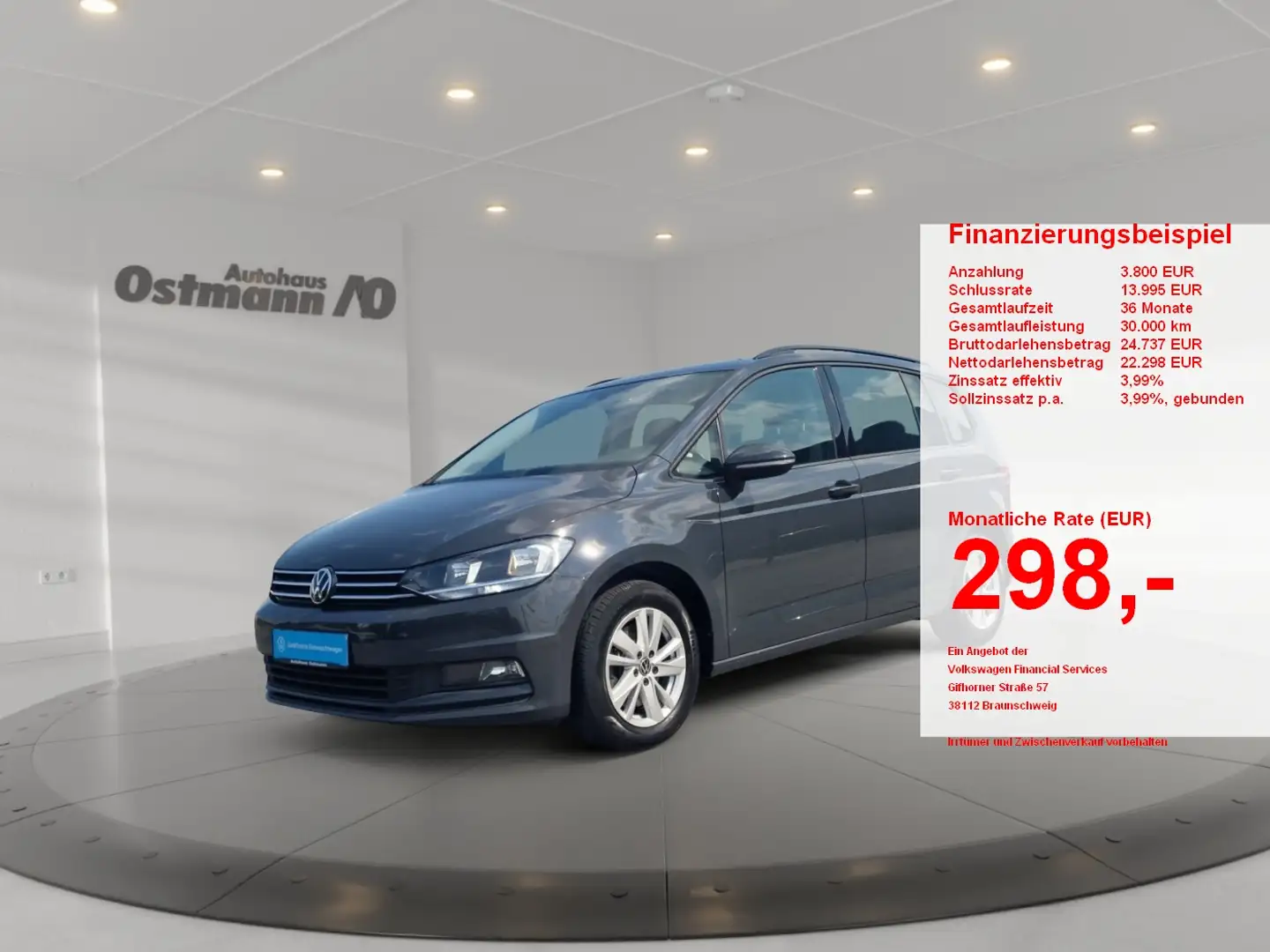 Volkswagen Touran 2.0 TDI BMT Comfortline Matrix ACC AUT Grijs - 1