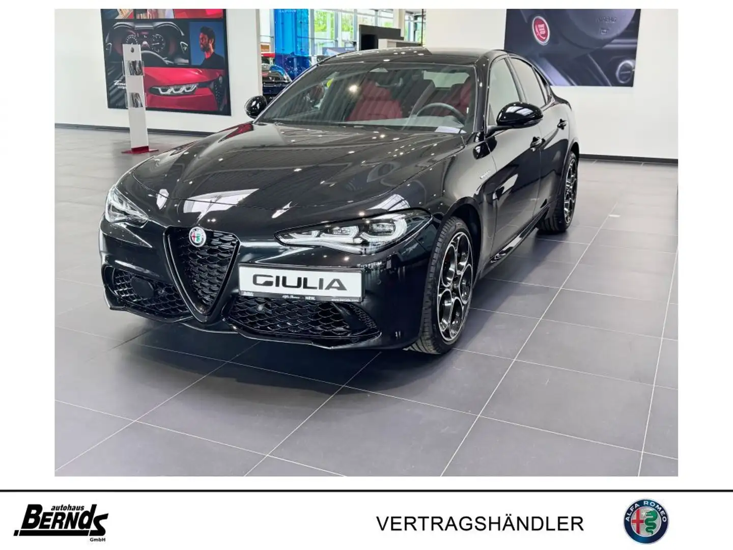 Alfa Romeo Giulia 2.0T.  AT8-Q4 Veloce MY24 LEDER TECHNOLOGIE+PREMIU Schwarz - 1