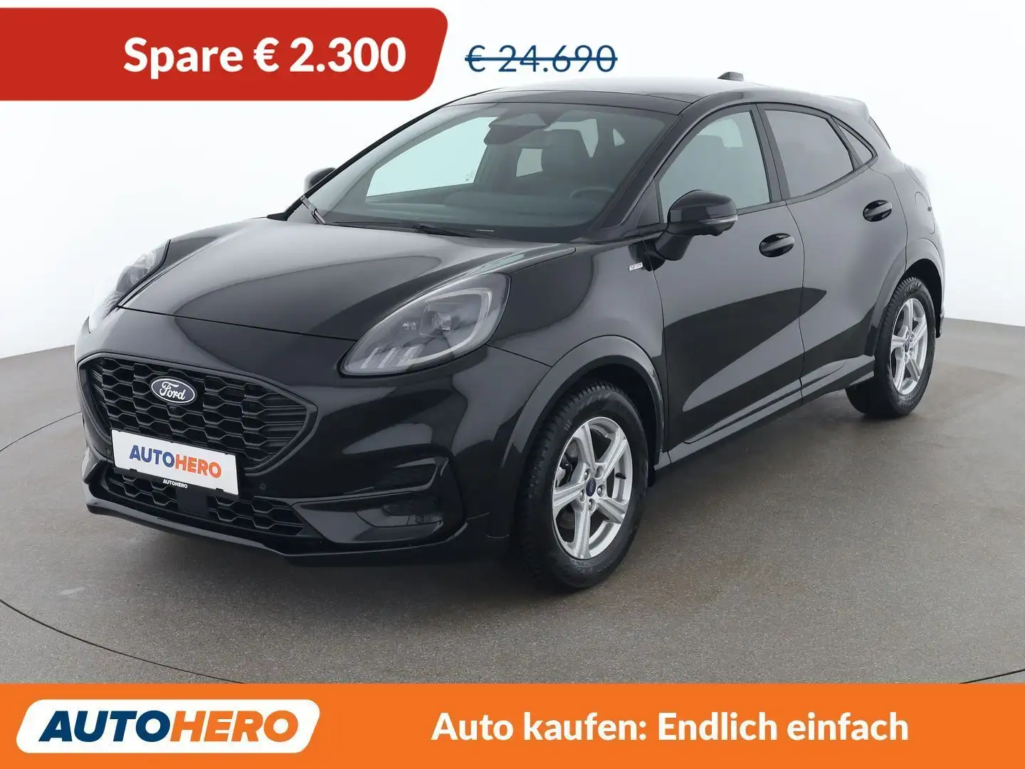 Ford Puma 1.0 EcoBoost Mild-Hybrid ST-Line Schwarz - 1