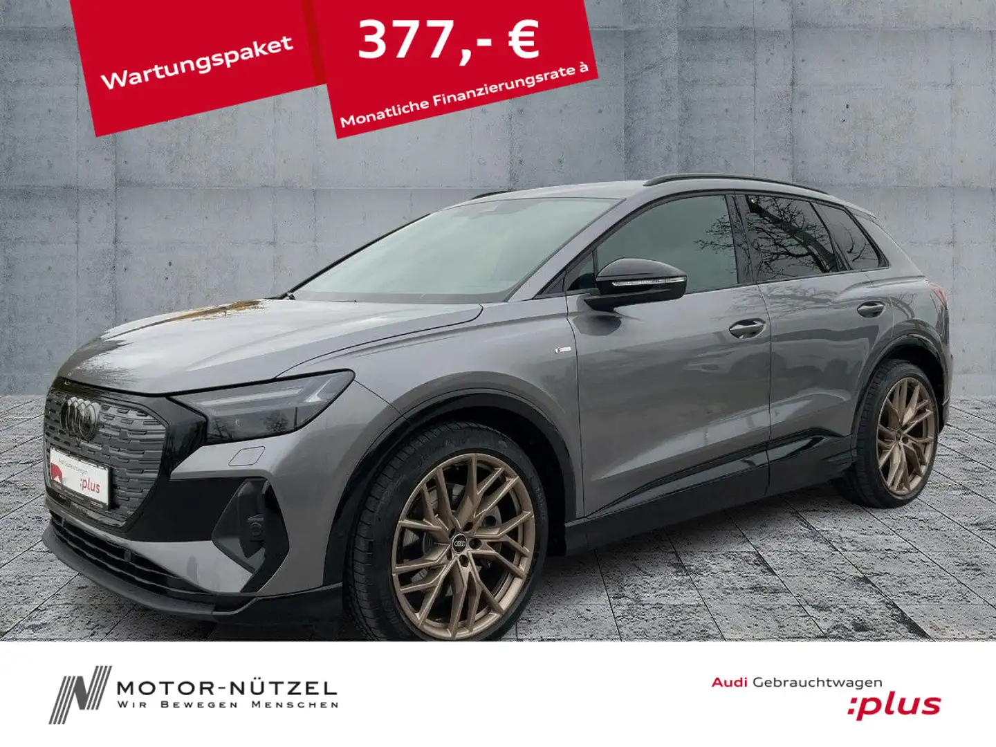 Audi Q4 e-tron 45 QU EDITION ONE MATRIX+NAVI+HuD+RFK Grau - 1