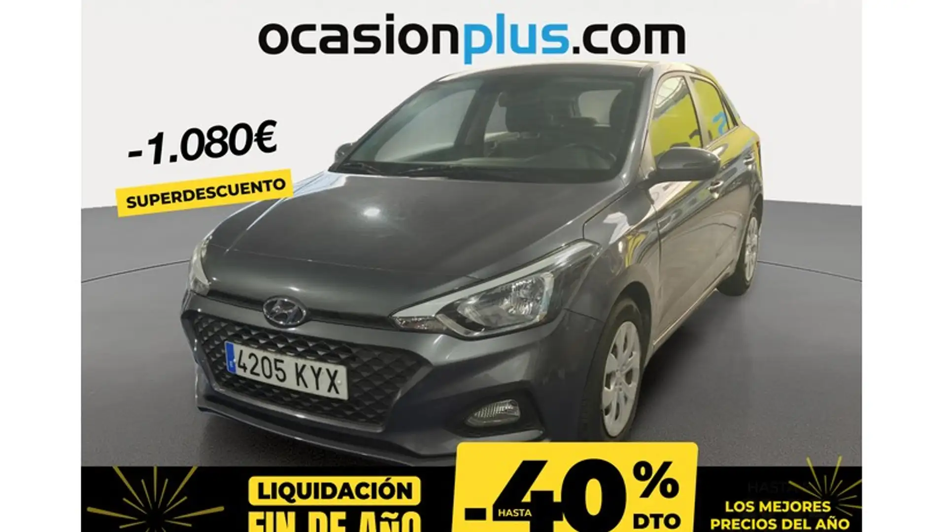 Hyundai i20 1.2 MPI Essence Gris - 1
