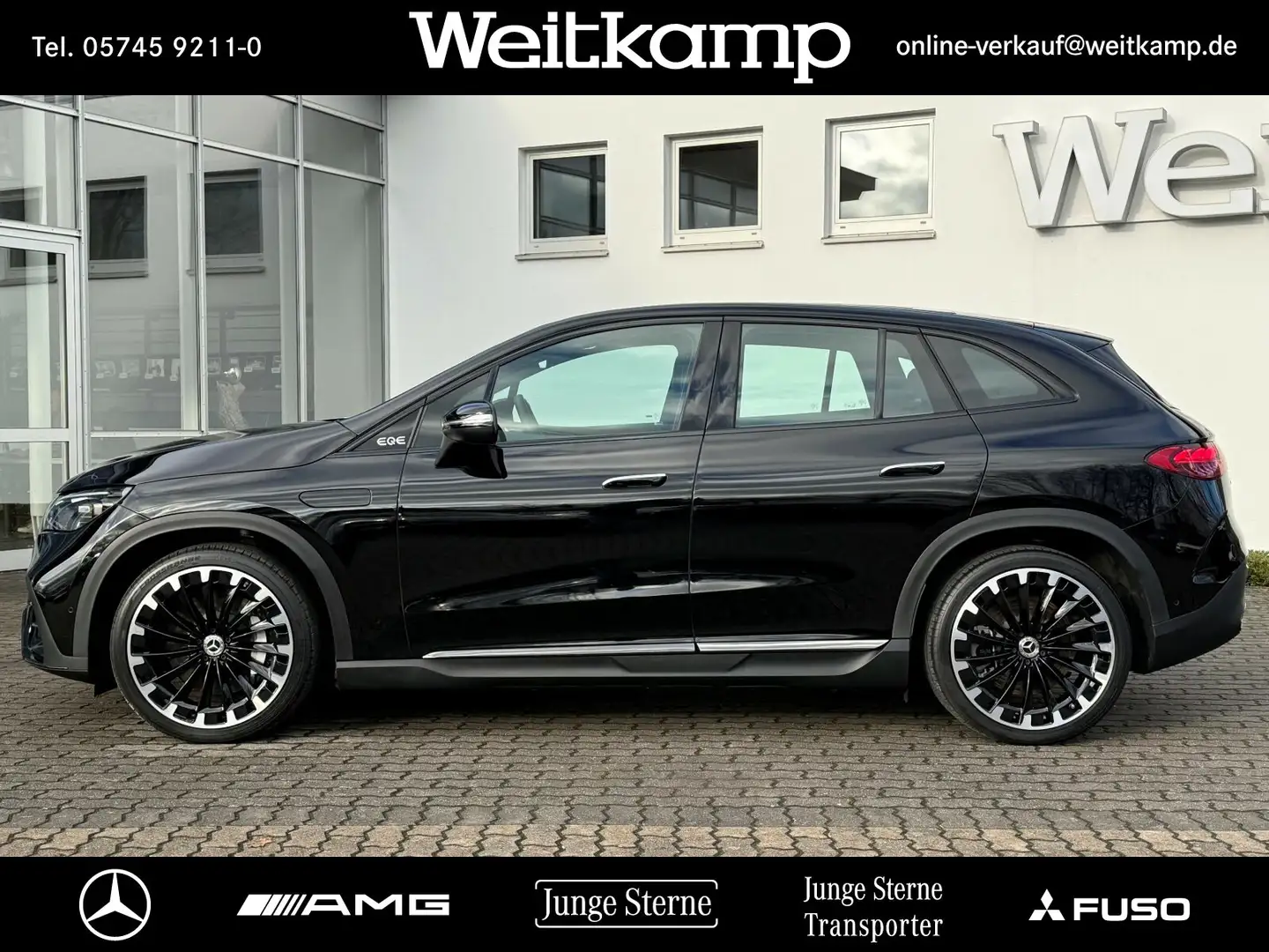 Mercedes-Benz EQE SUV EQE 300 AMG+Night+22"+Hyperscreen+Airmatic+AHK Schwarz - 2