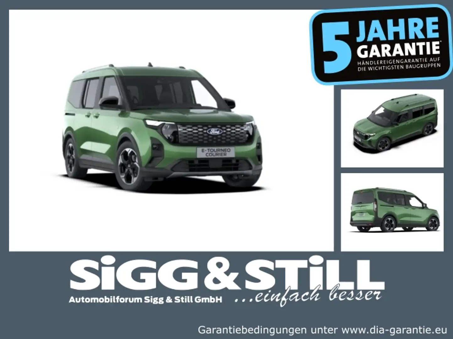Ford Tourneo Courier E- Active **NEUES MODELL** NAV*ACC Grün - 1