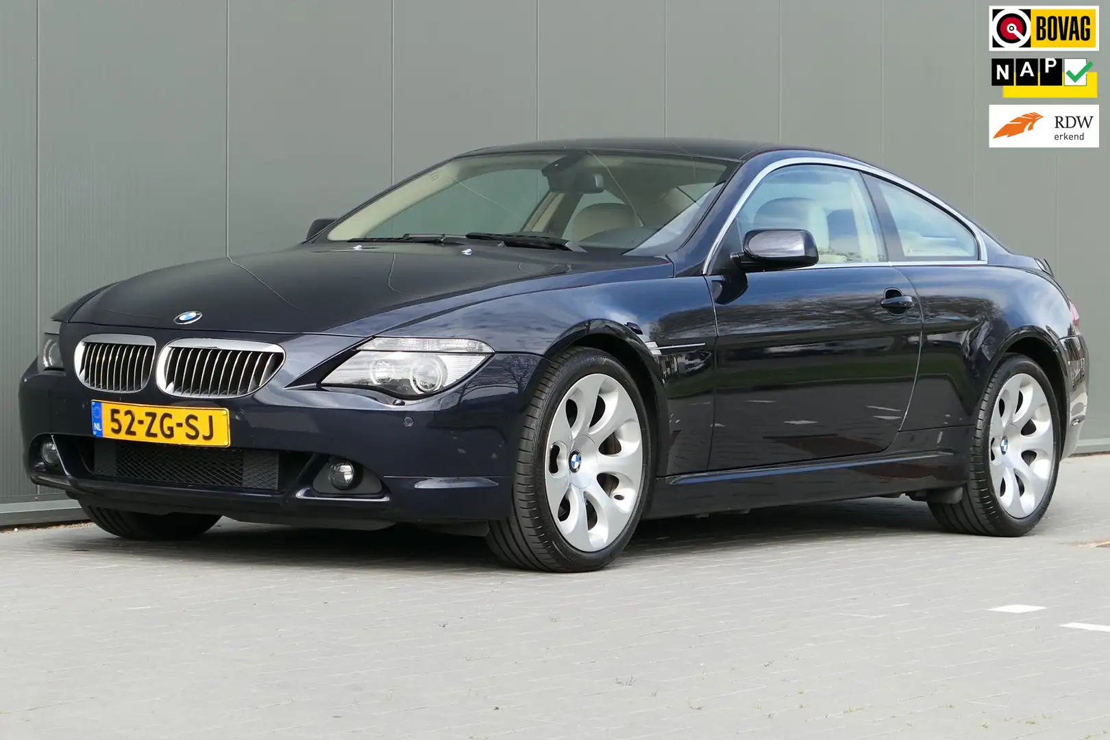 BMW 650 6-serie 650i High Executive Youngtimer 367pk V8 LC Azul - 1