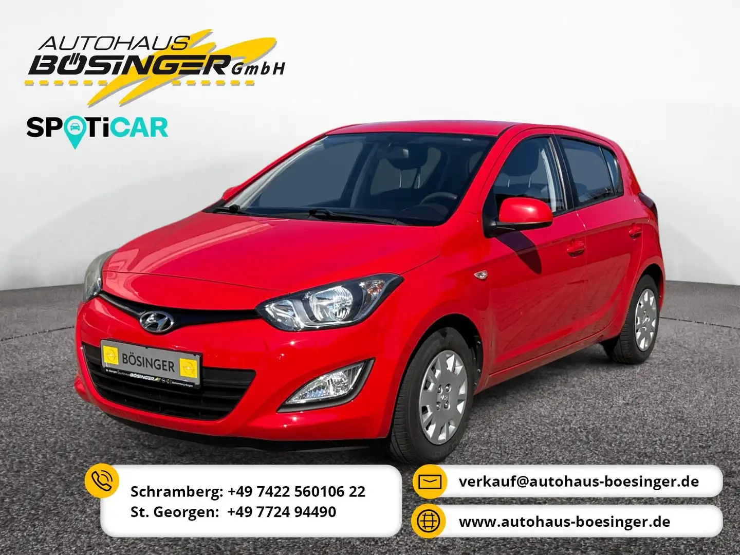 Hyundai i20 Hyundai i20 1.2 16V KAT - AUTOGAS (LPG)- Zusatz Rot - 1
