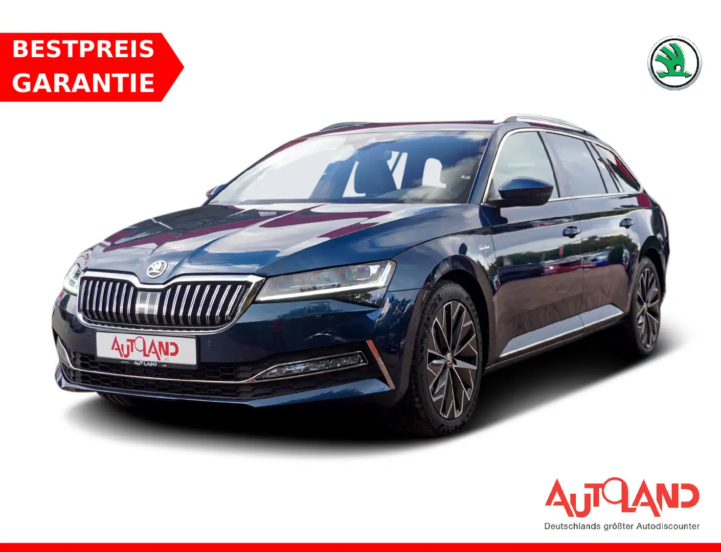 Skoda Superb Combi 2.0 TDI L&K DSG LED Navi ACC Memory Blau - 1