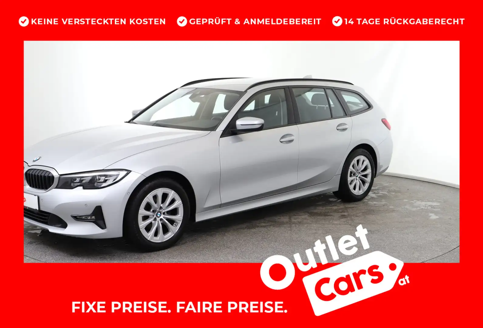 BMW 318 BMW 318d Touring Silber - 1