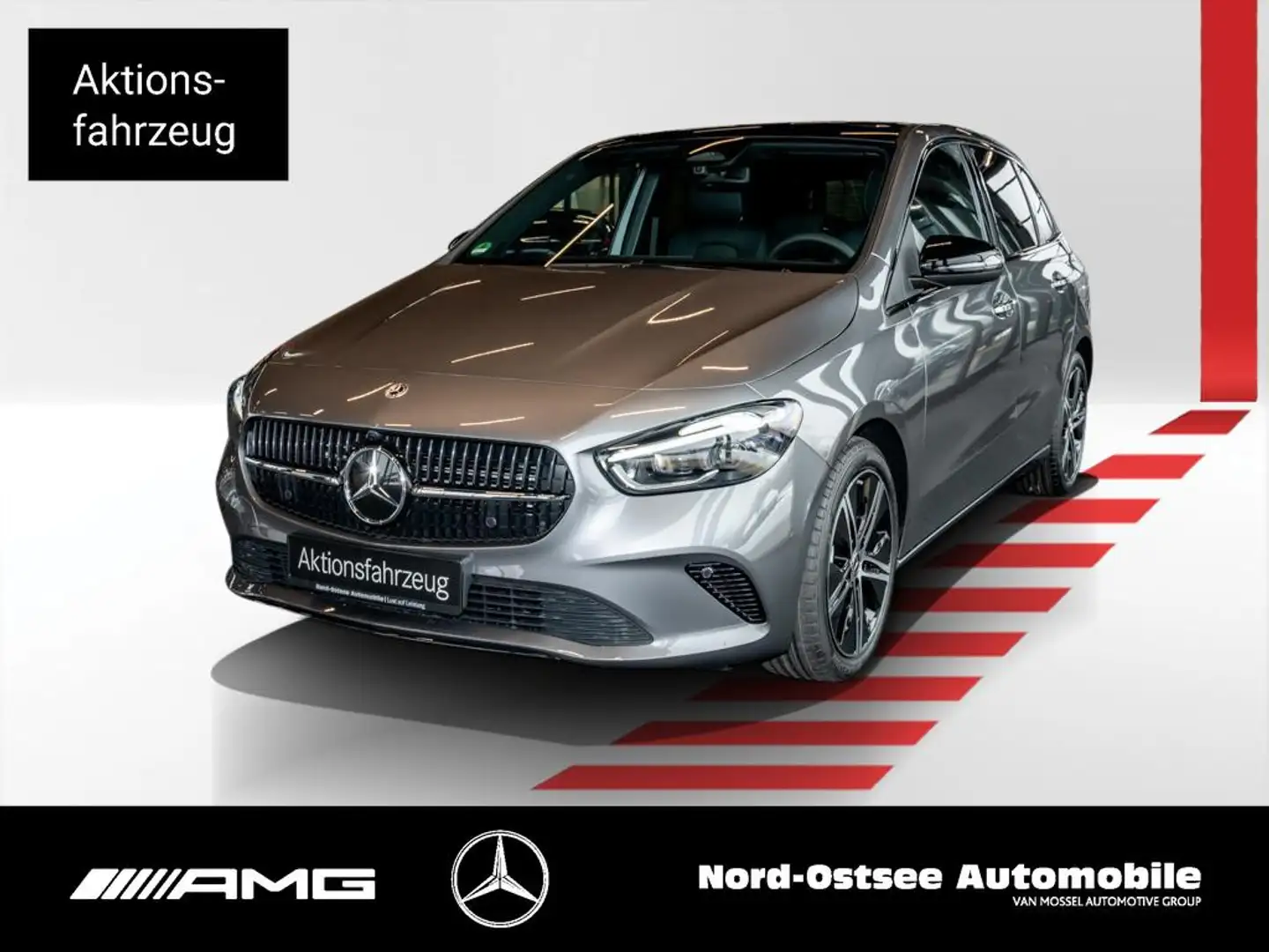 Mercedes-Benz B 200 PROGRESSIVE NIGHT PANO DISTRONIC AHK Grijs - 1