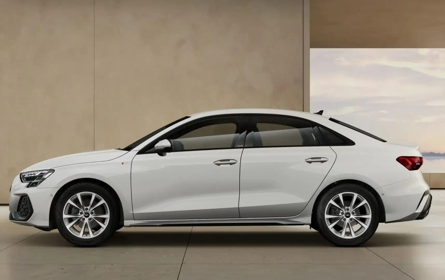 Audi A3 S line Lim tronic Nav KlimaP LED+ ACC Kam 110 k... Weiß - 2
