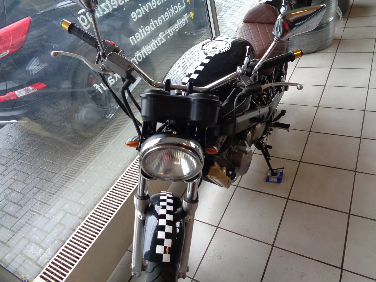 Honda NTV 650 Umbau Caferacer, Höcker Negru - 2