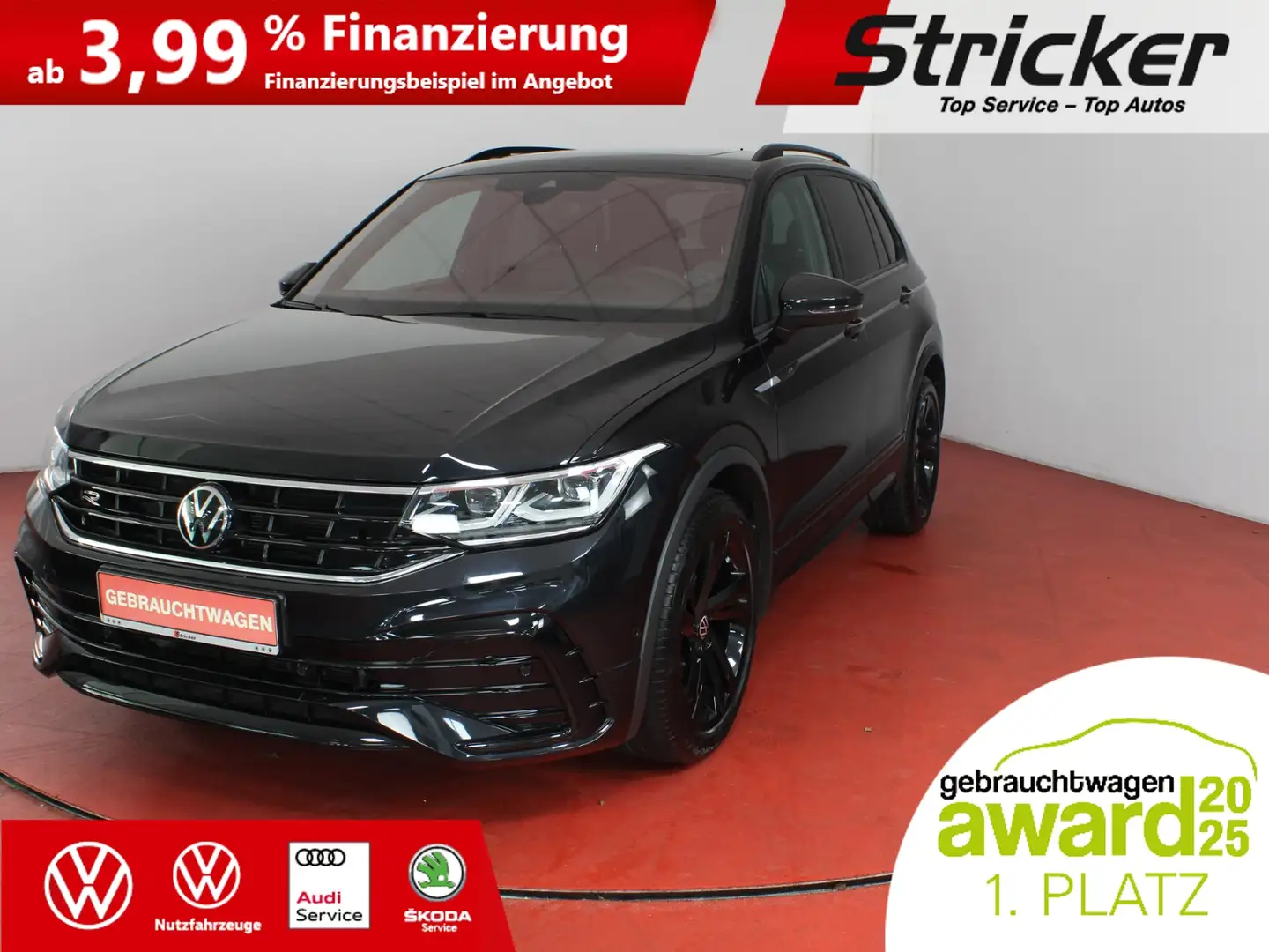 Volkswagen Tiguan R-Line Black Style 2.0TDI DSG 398,-ohne Anzahlung Schwarz - 2