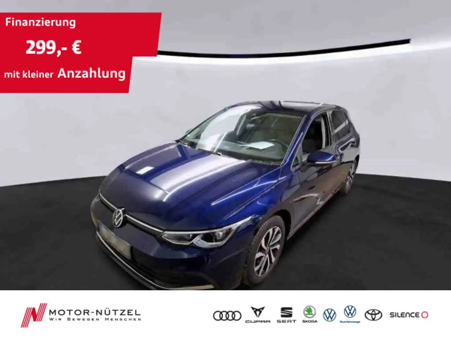 Volkswagen Golf VIII 1.5TSI ACTIVE 5JG+LEDplus+STDHZG+NAVI Blau - 1