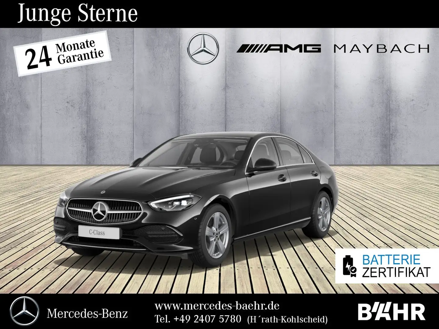 Mercedes-Benz C 300 C 300 de Avantgarde/MBUX/LED/Totwinkel/RFK/17" Schwarz - 1