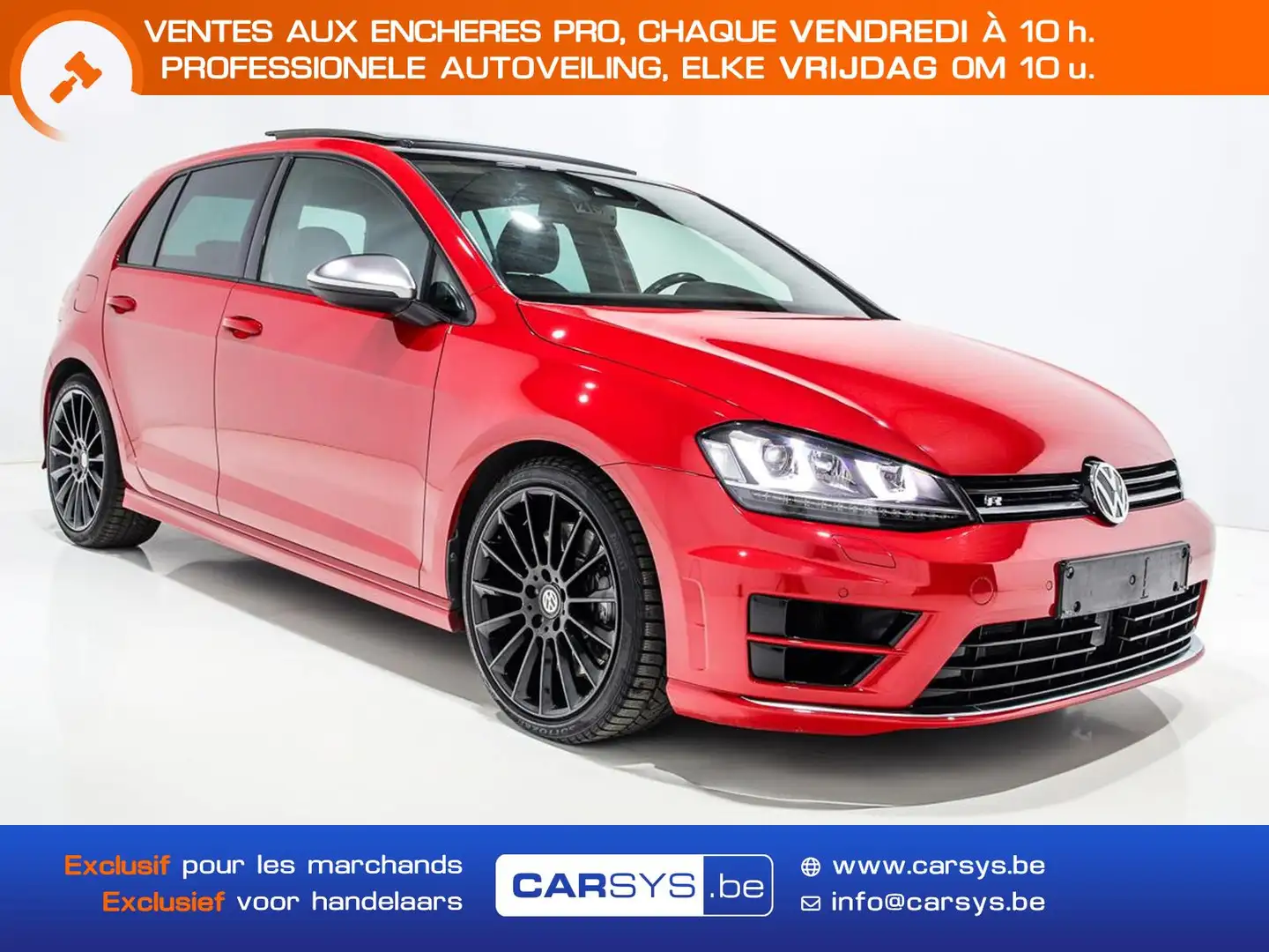 Volkswagen Golf R - 300 - DSG - 4 MOTION PANO - 18 - GPS - CAM ... Rouge - 1