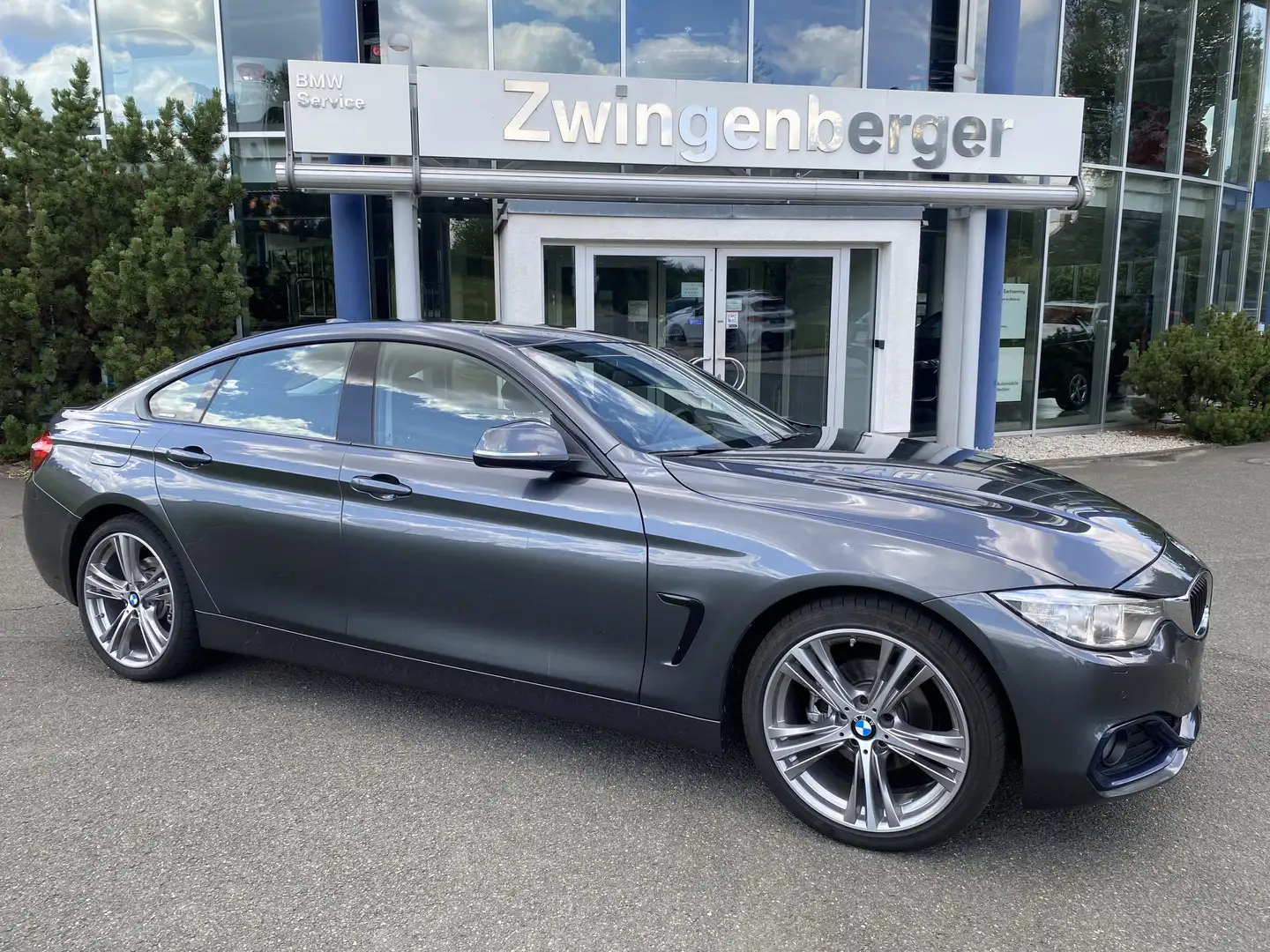 BMW 420 i SportLine Sport Line HiFi Xenon Navi Bus. Gris - 1