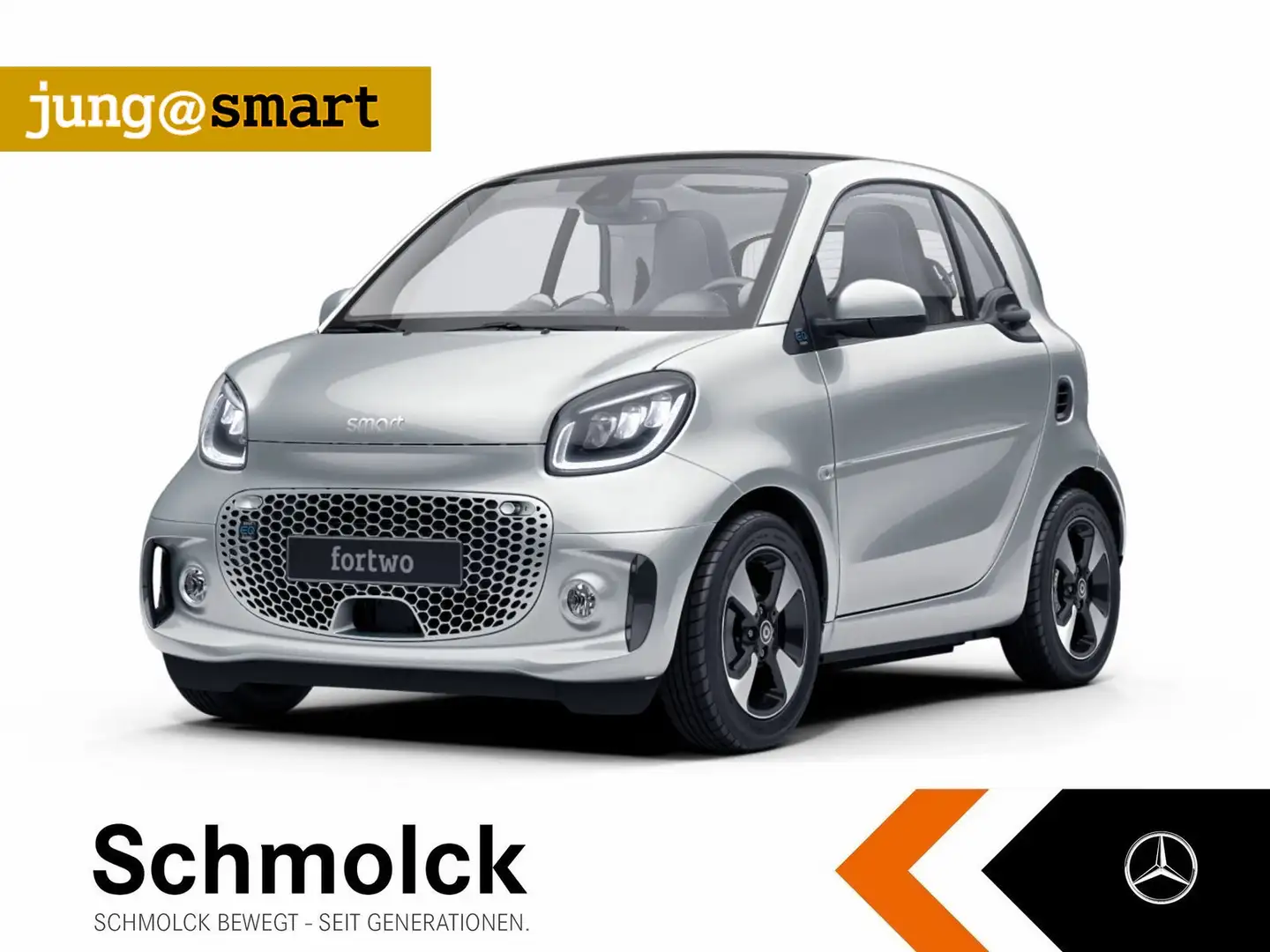 smart forTwo fortwo EQ EXCLUSIVE+LED+22KW+PANO+CAM+KLIMA+SHZ Silber - 1