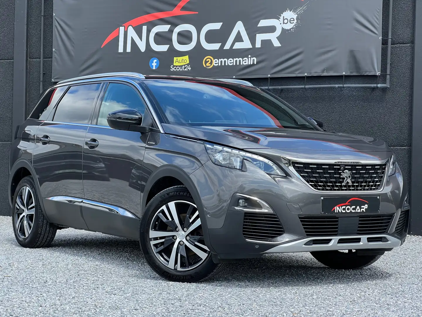 Peugeot 5008 1.5BlueHDi GT Line * 1er PROPRIETAIRE / GARANTIE * Grijs - 1