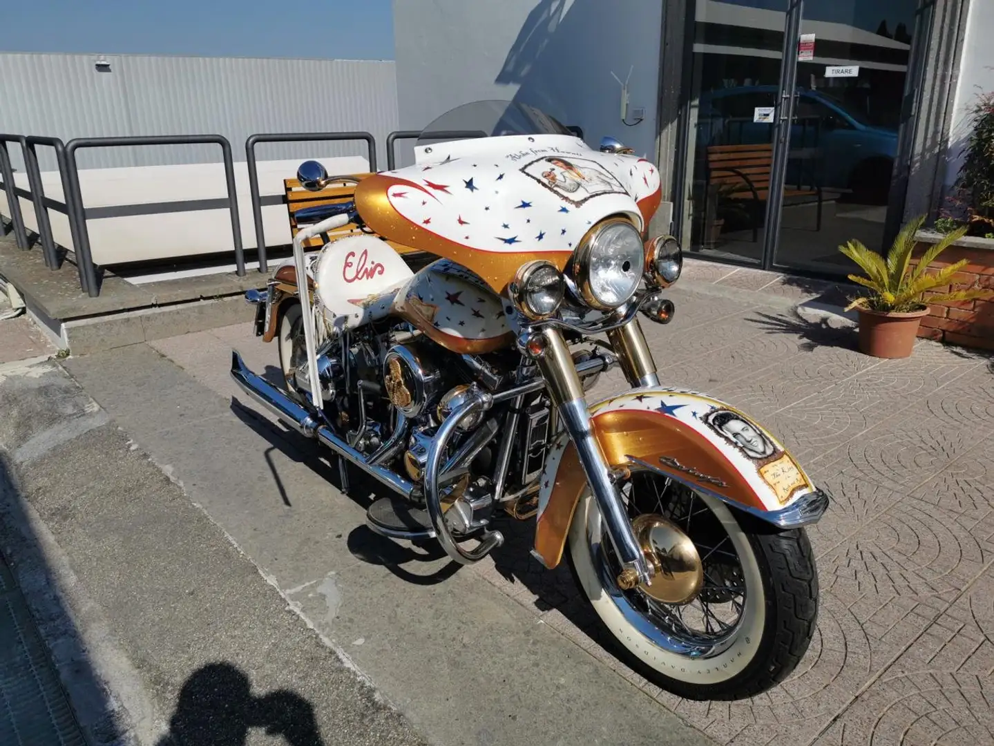 Harley-Davidson Softail DELUXE Trasf. CARB./GRAFICA ELVIS - RATE AUTO MOTO Auriu - 2