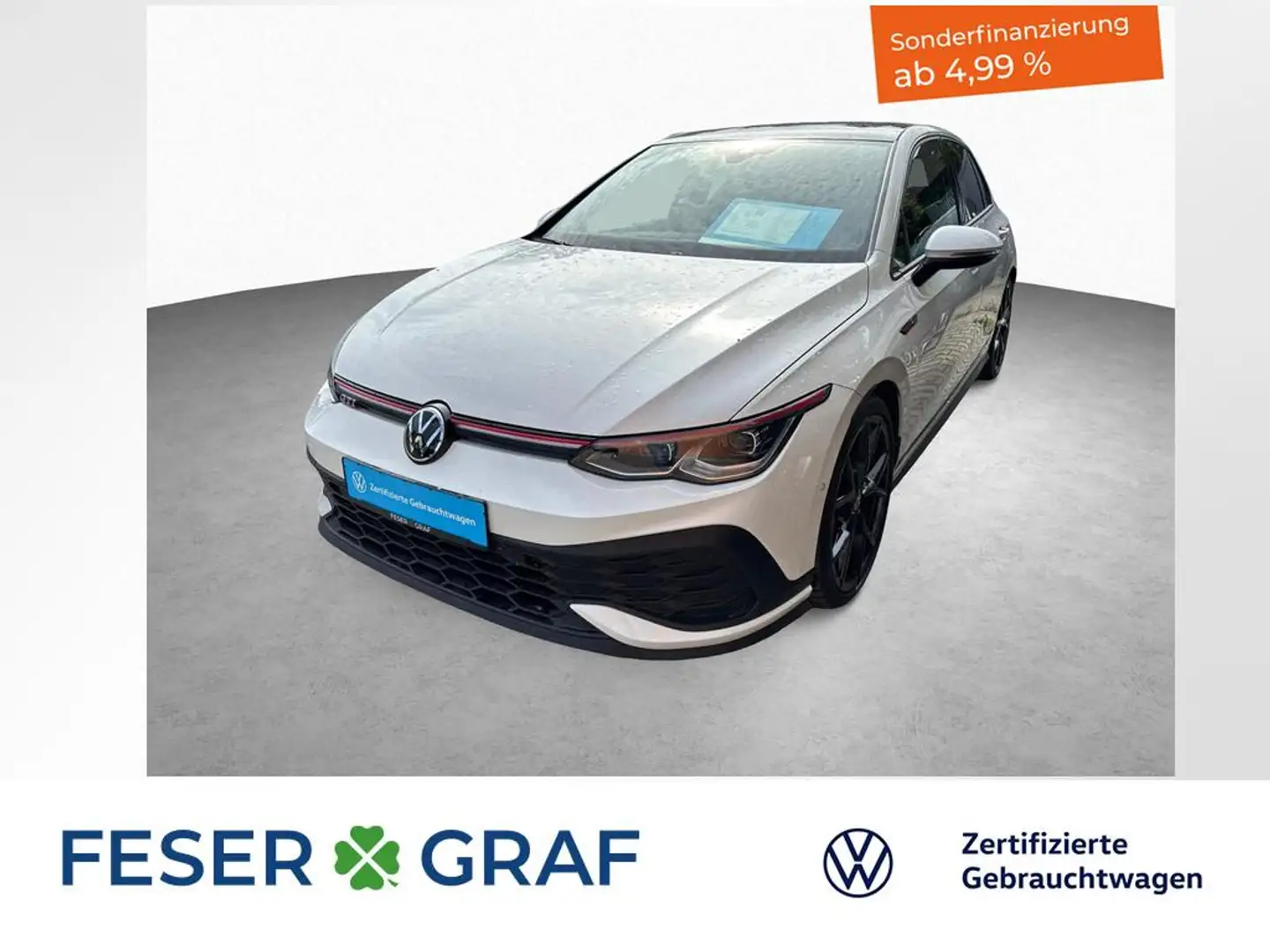 Volkswagen Golf VIII GTI Clubsport 2.0 TSI 7-DSG NAVI KLIMA PANO V Weiß - 1