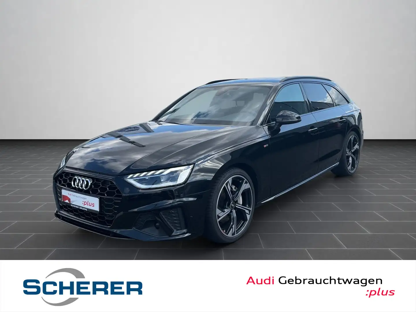 Audi A4 40 TDI S line S tro. AHK/LED/uvm. Noir - 1