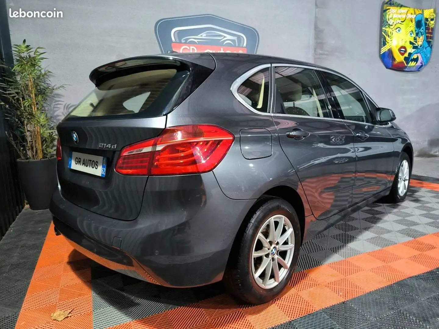 BMW 214 214d 95cv entretien Full Révisée et garantie 12 mois Sellerie cuir GPS jantes Gris - 2