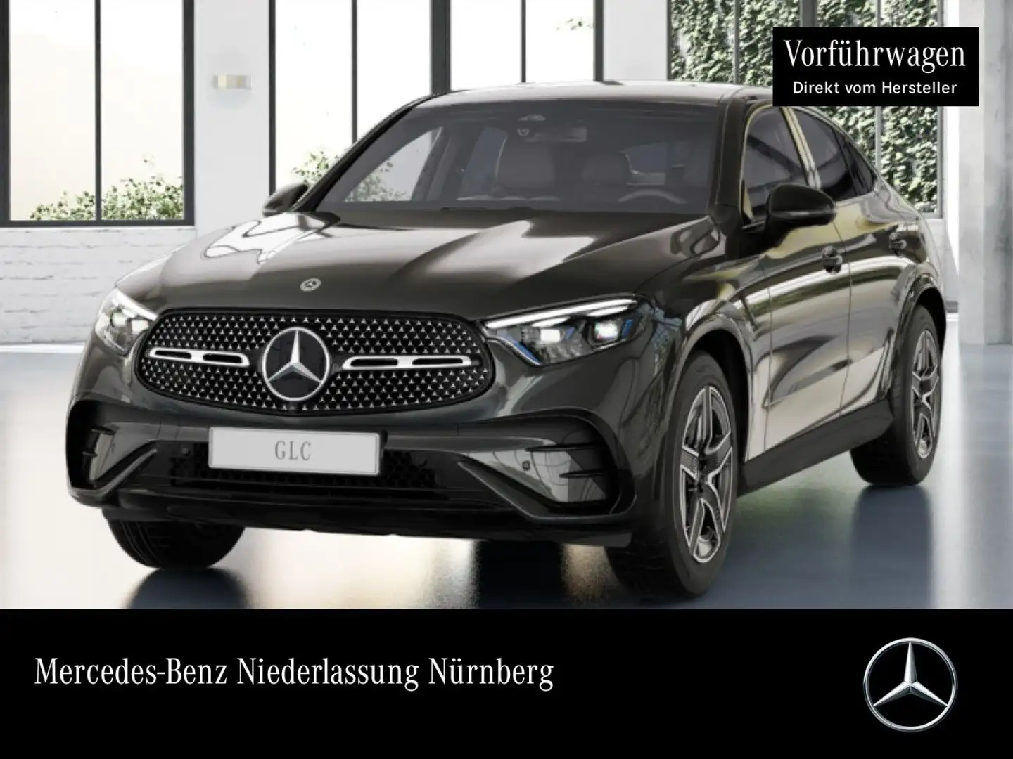 Mercedes-Benz GLC 200 4M AMG+NIGHT+360+AHK+TOTW+KEYLESS+9G Grau - 1
