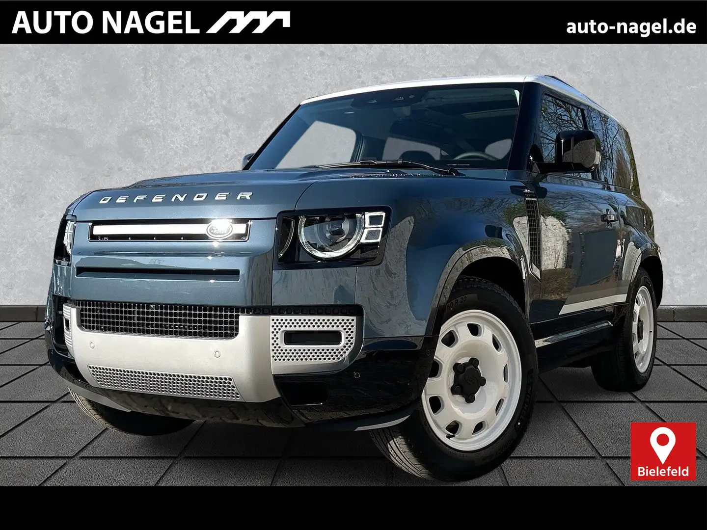 Land Rover Defender Defender 90 D250 S 20" AHK Pano CountyP Luftfed. Blau - 1