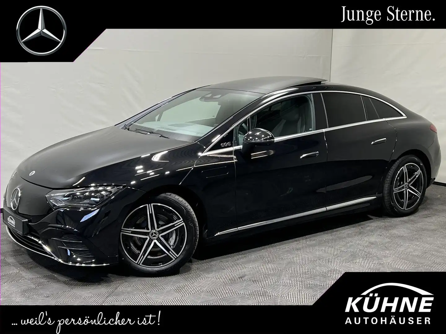 Mercedes-Benz EQE 350 4M AMG Premium PanoramaDach+Service Care Schwarz - 1