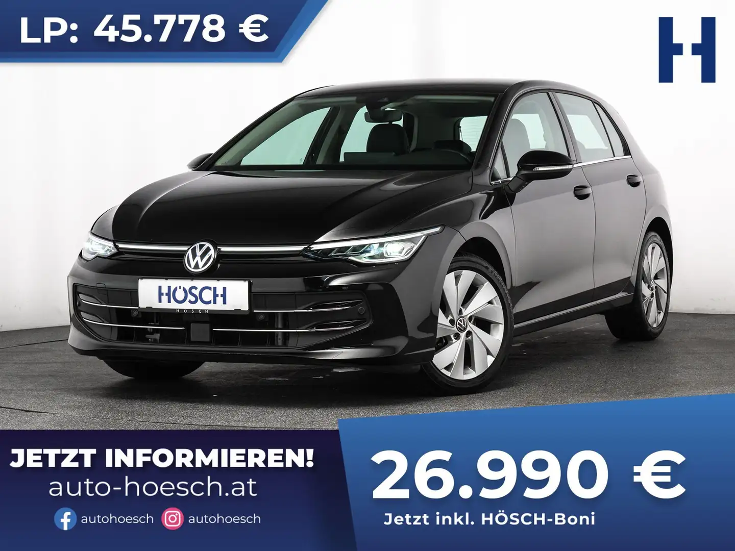 Volkswagen Golf 2.0 TDI Style Aut. TOP EXTRAS -41% Schwarz - 1
