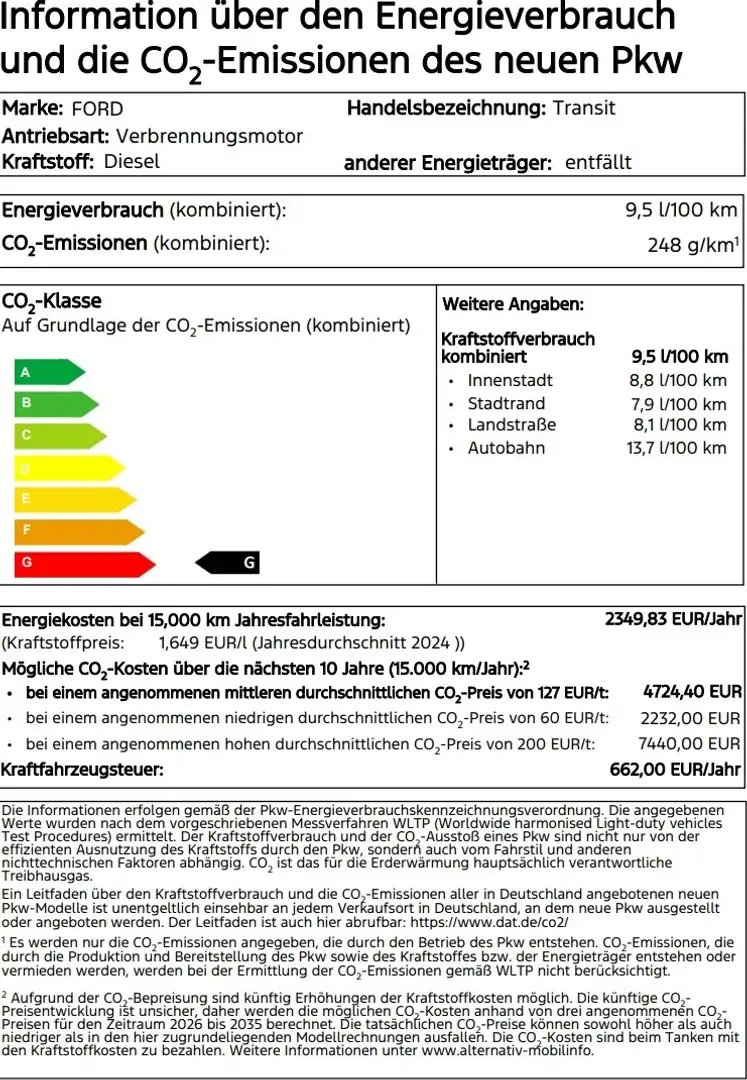 Ford Transit Transit 310 TDCi 310 L2 VA Basis Weiß - 1