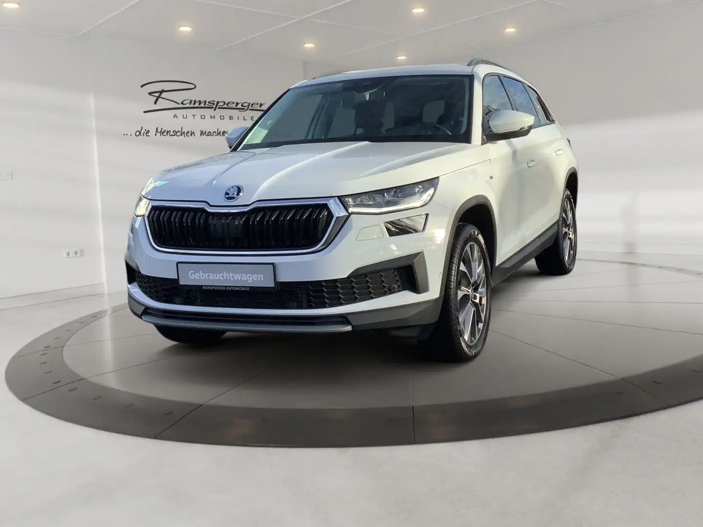 Skoda Kodiaq 2.0 TDI DSG Clever 4x4 AHK Matrix Standh. Weiß - 2