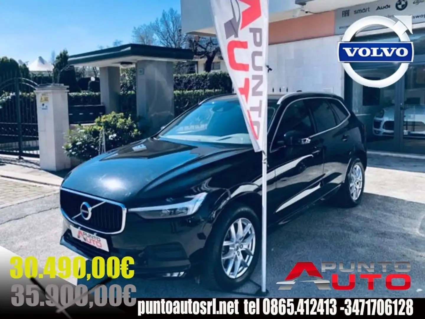 Volvo XC60 B4 (d) AWD Geartronic momentum pro 70milakm teleca Noir - 1